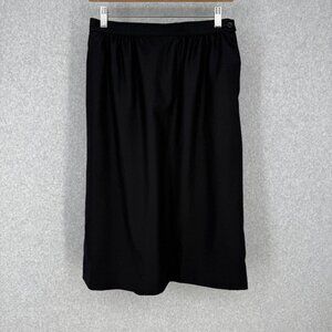 Pendleton Womens Vintage 100% Wool High Rise Skirt Size 12 Black Classic Pockets